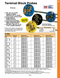 Thumbnail of document Data Sheet - TB-CXSS Thermocouple Probes w/Round Terminal Blocks